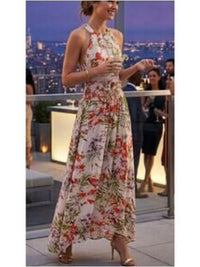 Abel The Label Dress Abel The Label Vienna Orchid Floral Print Halter