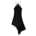 Woherb Women's 2025 Summer New Sexy Lace Asymmetric Slings Fashion
