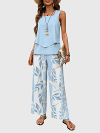 Brenda | Elegant 2-Piece Summer Set Blue