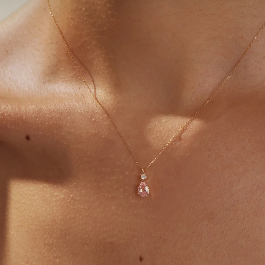 Pink Diamond Necklace