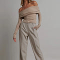 Hannah Slim Off-Shoulder Top