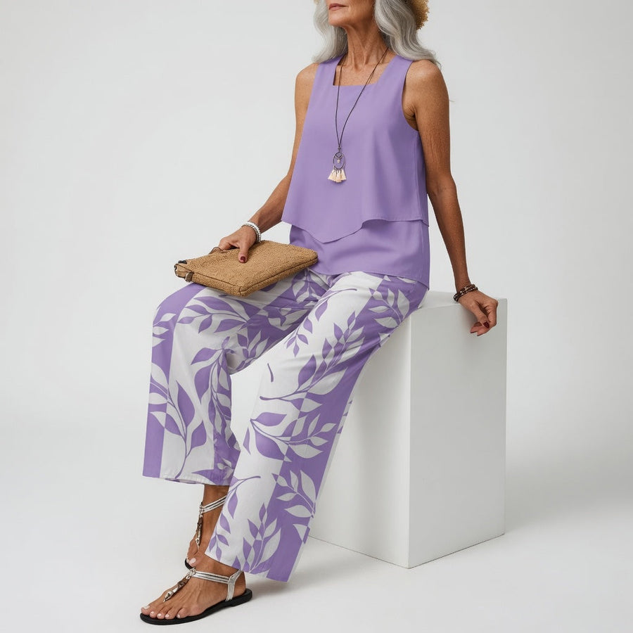Alba – Lavender Botanical Two-Piece Set