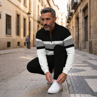 Alfred – Graphic Print Sweater and Trousers Set