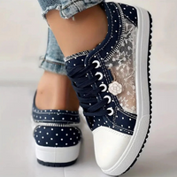 Delara – Elegant Floral Detail Trainers