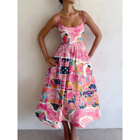 Elspeth - Blush Garden Midi Dress