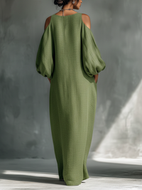 Rowan - Cold Shoulder Maxi Dress