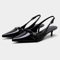 Solène Pointed-Toe Strap Heels