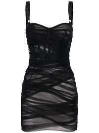 Stretch Tulle Mini Dress Dolce&Gabbana Women Luisaviaroma