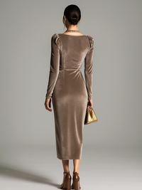 Imogen - Elegant Midi Dress for Timeless Charm