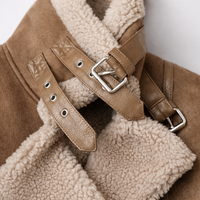 Caroline – Shearling Aviator Suede Jacket
