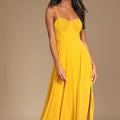 Dress Brand New Golden Yellow Pleated Bustier Maxi Dress Size Small