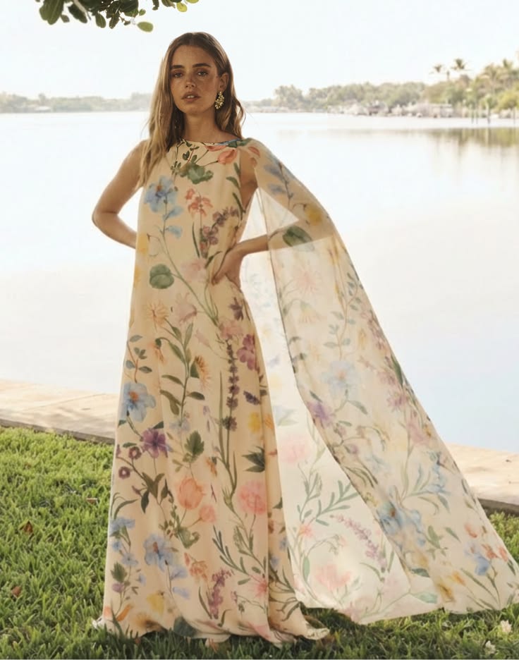 Pre Order Estrella Cape Gown