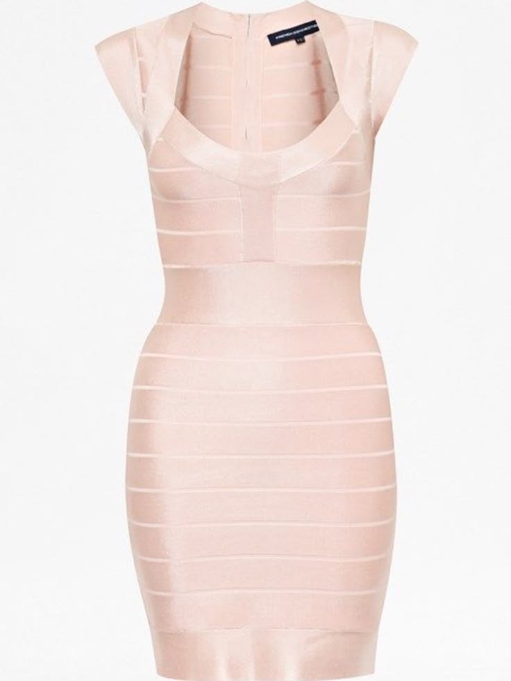 French Connection Dress French Connection Nude Pink Bandage Bodycon