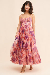 Pleated Tulle Sweetheart Dress