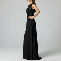 Fallon - Textured Tulle Evening Jumpsuit