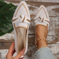 Selena Woven Bow Flats