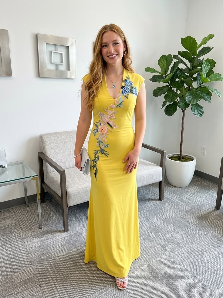 Dreamylily Sage Green One Shoulder Maxi Dress Prom Dress With 3D