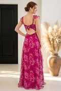 Elsie Chiffon Flounce Dress