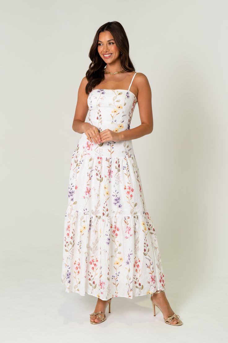 Fleur Floral Print Maxi Dress