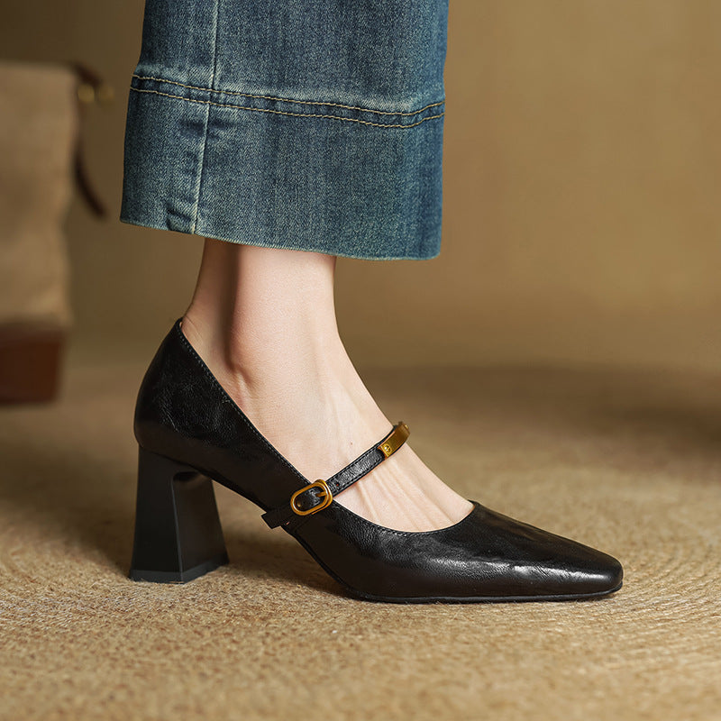 Marlene - Elegant Leather Pumps