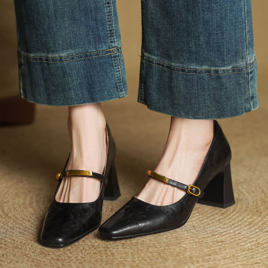 Marlene - Elegant Leather Pumps