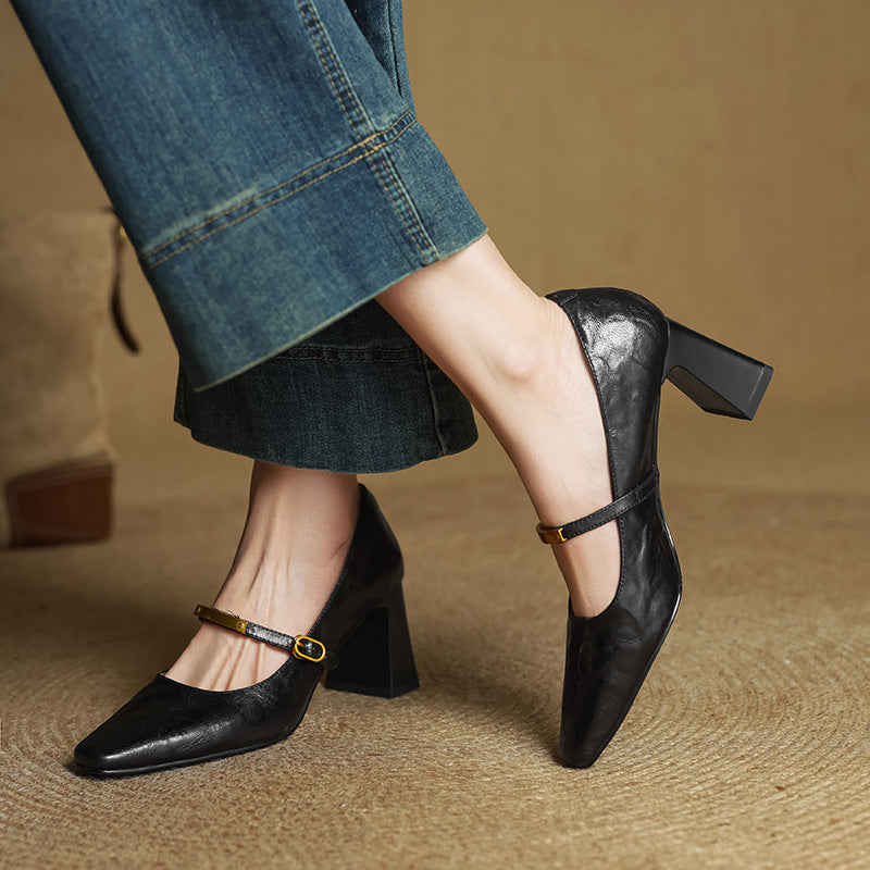 Marlene - Elegant Leather Pumps