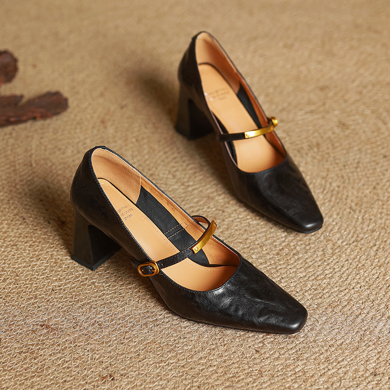 Marlene - Elegant Leather Pumps