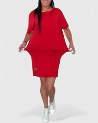 Makynzee | Comfortable Dress Red