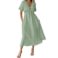 Kalista – Relaxed V-Neck Maxi Dress