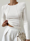 Emily™ - Supreme Long-Sleeved Piping Top
