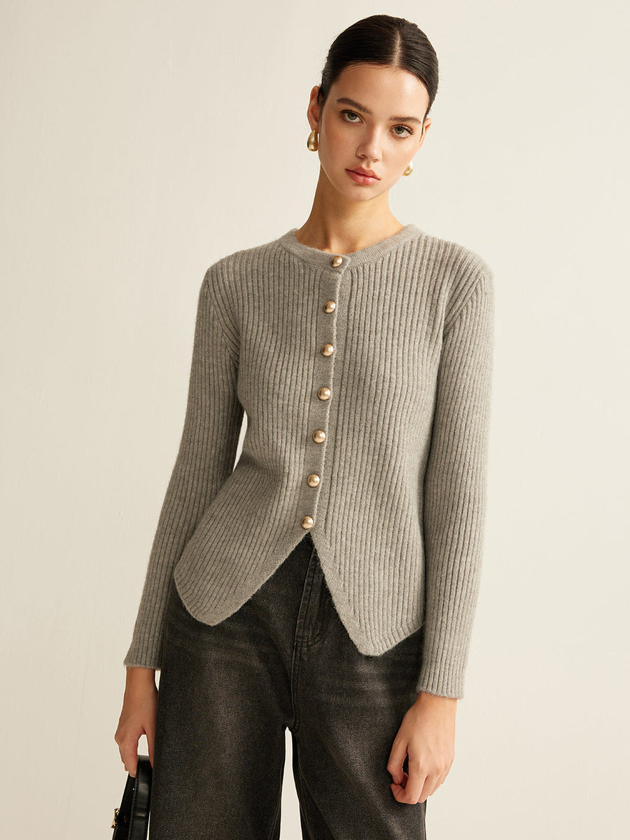 Elsvira Front Split Knit Cardigan