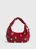 Shoulder Bag with Decorative Metal Details