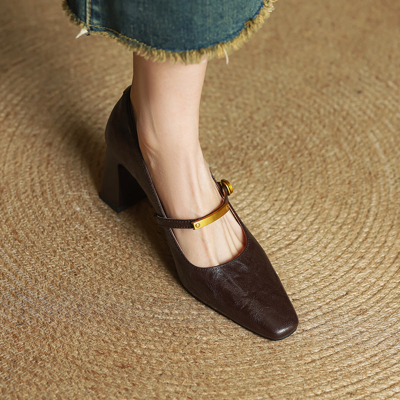 Marlene - Elegant Leather Pumps