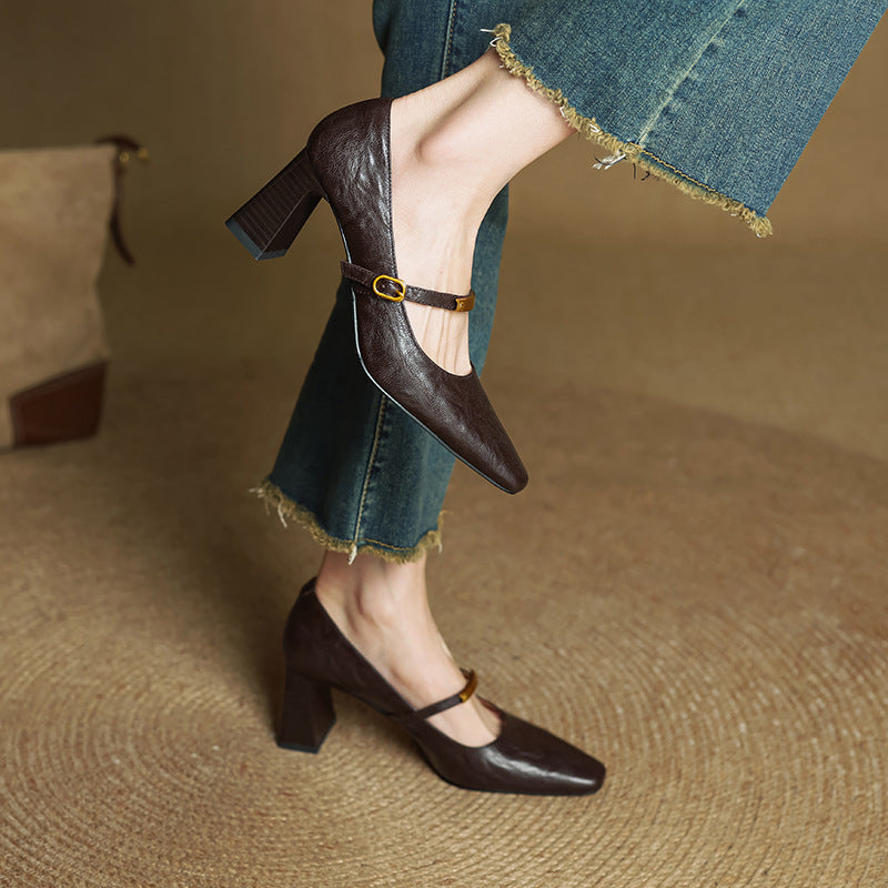 Marlene - Elegant Leather Pumps
