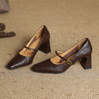 Marlene - Elegant Leather Pumps