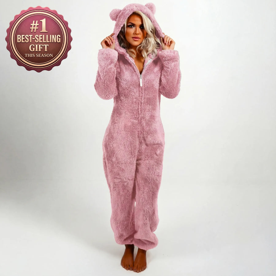 Gillian - Ultra-Soft Teddy Hoodie Suit