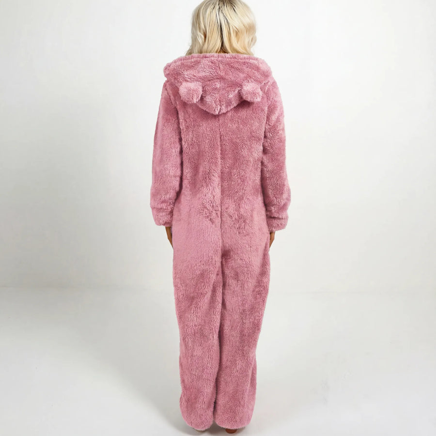 Gillian - Ultra-Soft Teddy Hoodie Suit
