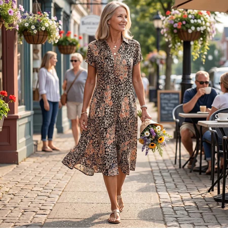 Zorina - Lightweight Floral Midi Dress