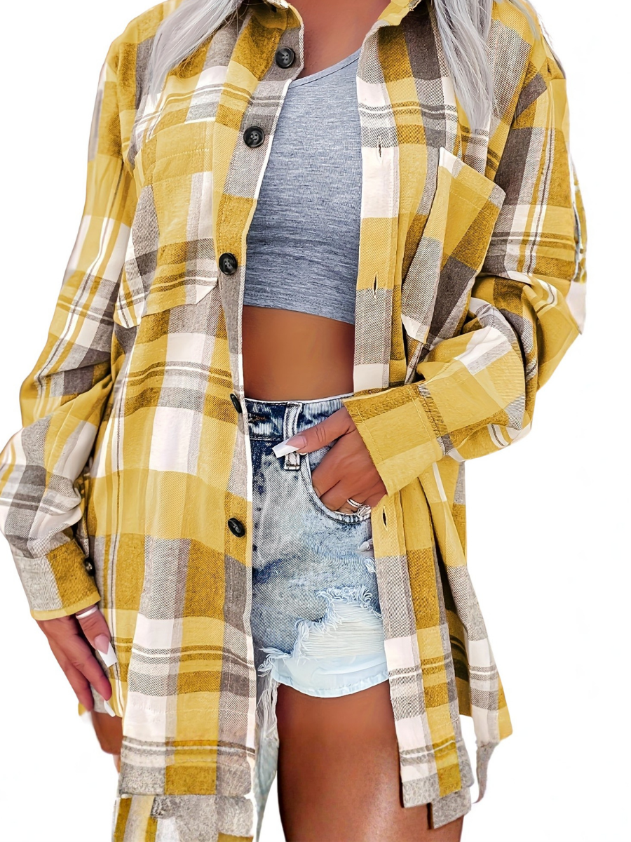 Colette – Long Sleeve Gingham Summer Shirt