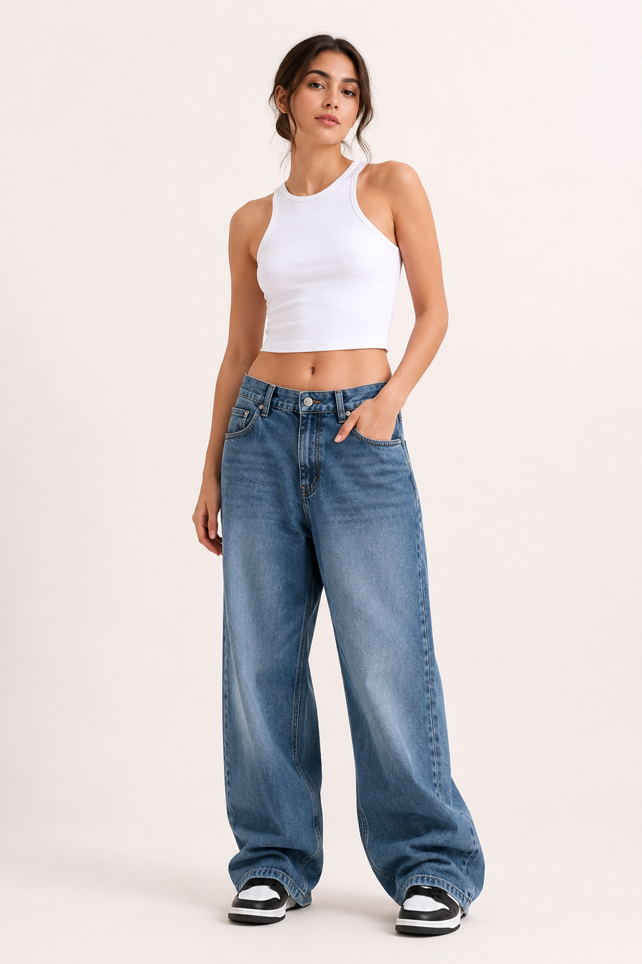 Helga Light Wash Baggy Jeans