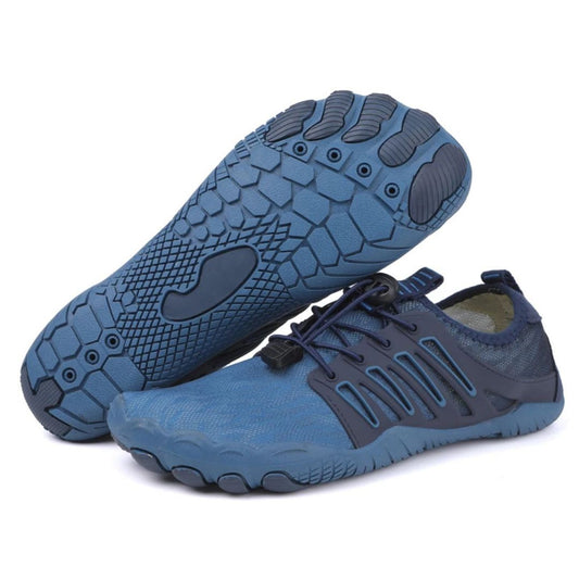 Hunter | Mens Lightweight Breathable Barefoot Walking Shoes Blue
