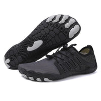 Hunter | Mens Lightweight Breathable Barefoot Walking Shoes Black