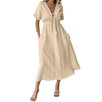 Kalista – Relaxed V-Neck Maxi Dress