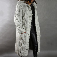 Karina | Elegant Cosy Coat With Tummy Coverage Grey