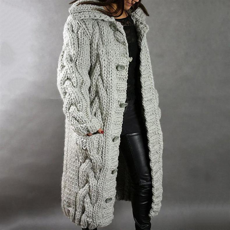 Karina | Elegant Cosy Coat With Tummy Coverage Grey