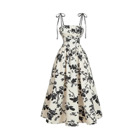 Macey - Floral Tie-Shoulder Summer Dress