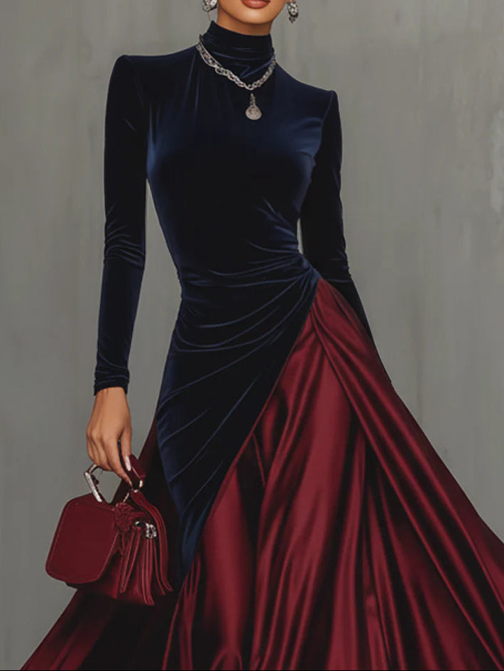 Posy – Velvet & Satin Gown