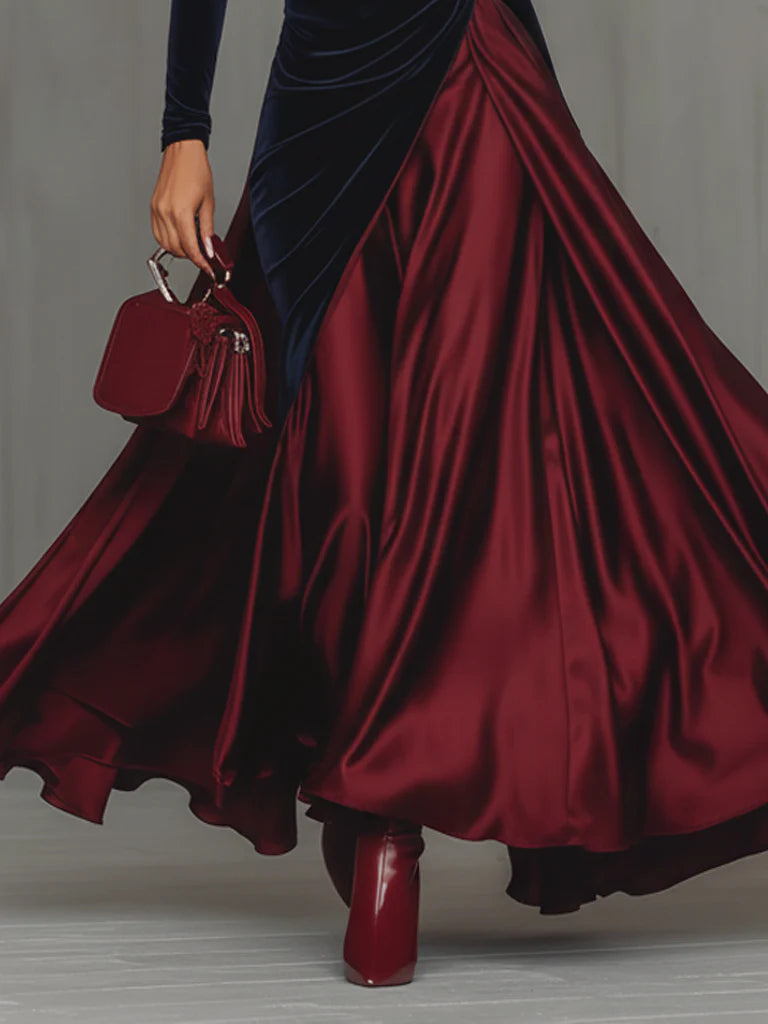 Posy – Velvet & Satin Gown