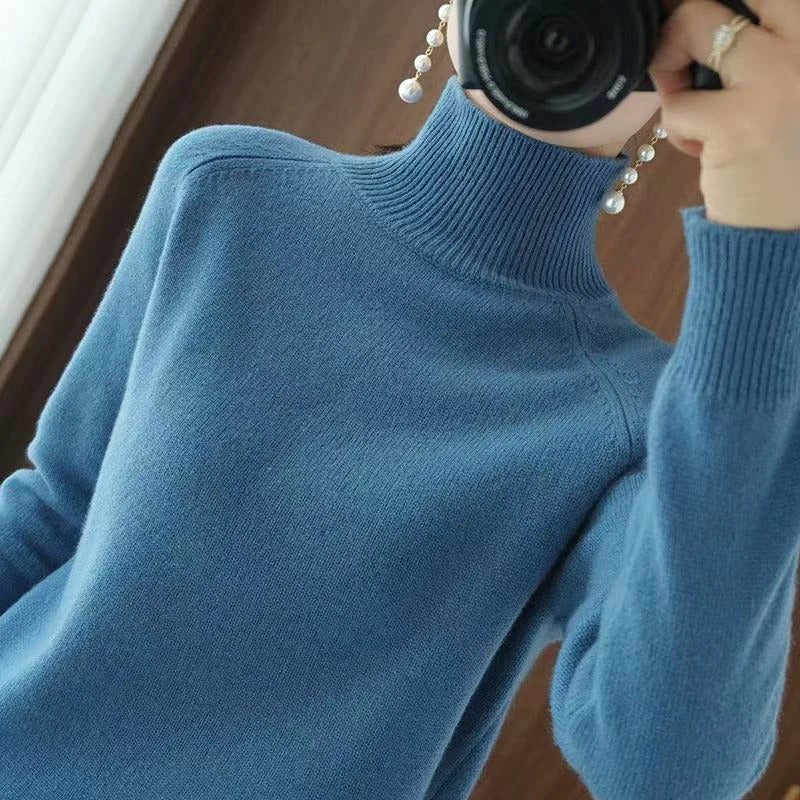 Amelie Cashmere Turtleneck Sweater