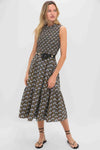 Black Leafy Floral
